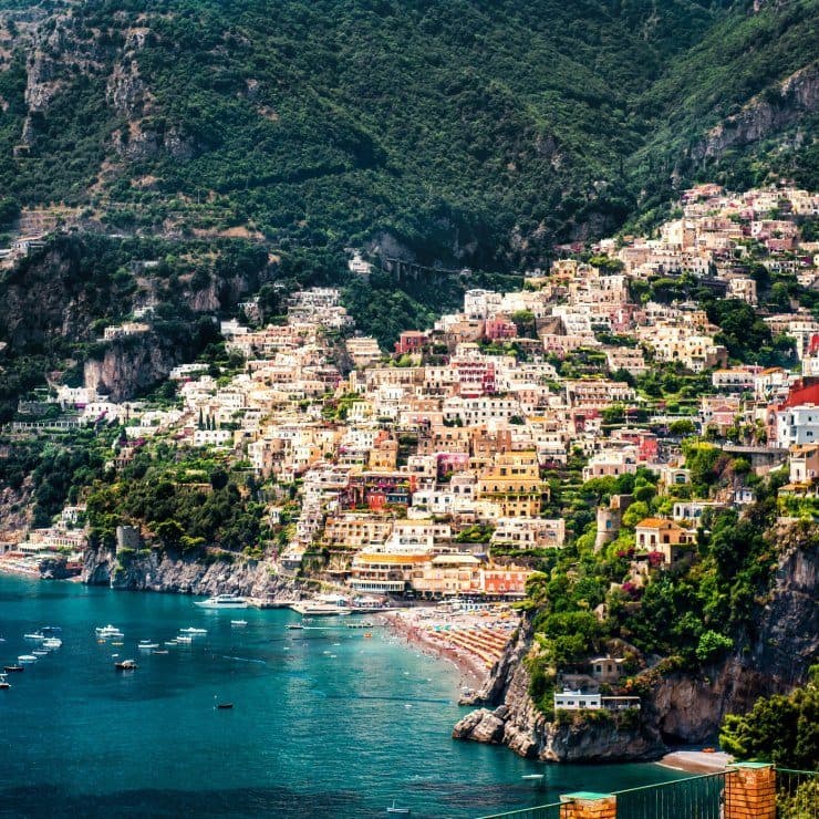 Прайано на закате, Амальфи